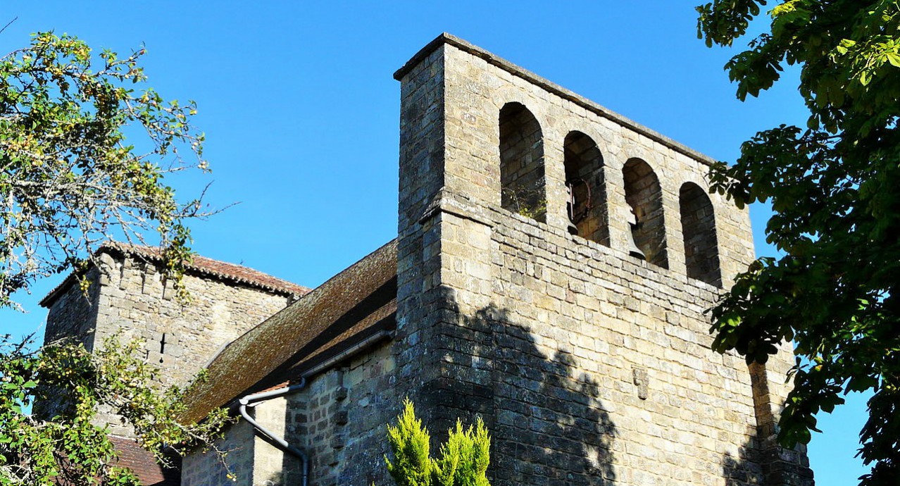 l'église Sainte-Marie, Fleurac, Dordogne, France
