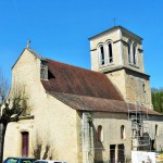 l'église Saint-Saturnin, Journiac, Dordogne, France.